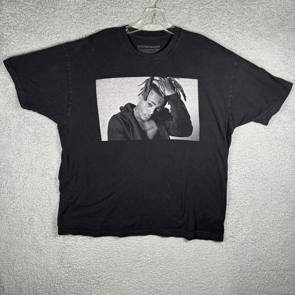 XXXTentacion Numb Graphic T-Shirt Mens XXL Black Hip Hop Rap Memorial Tee