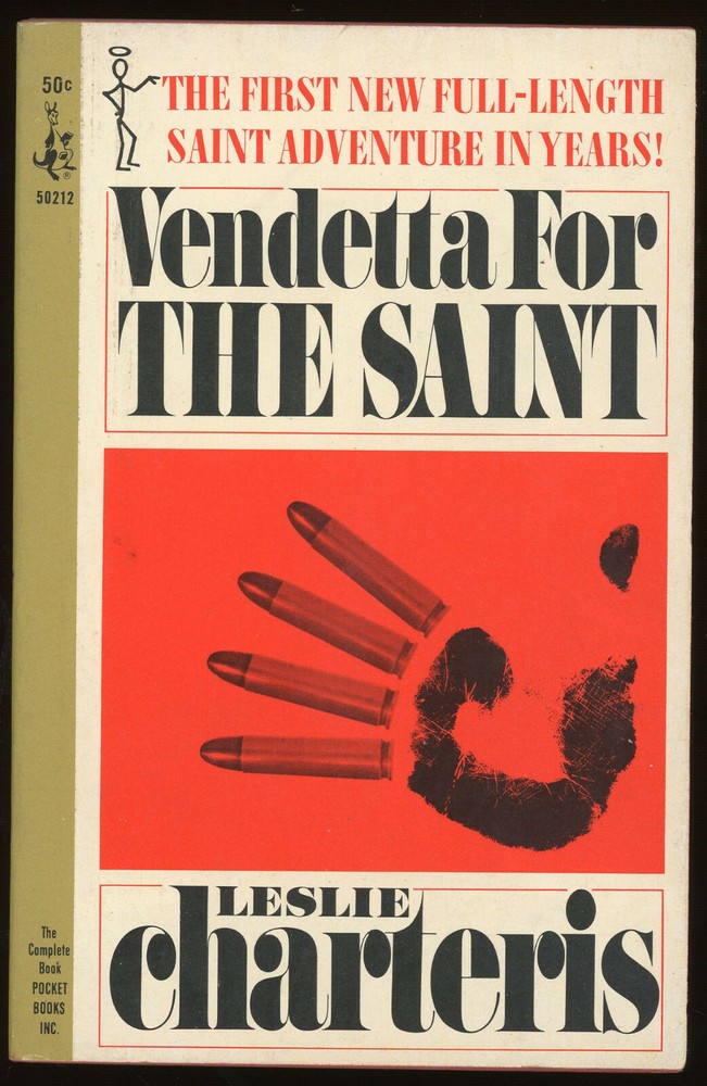 Fiction PB: VENDETTA FOR THE SAINT by Leslie Charteris. 1966. Pocket 50212.