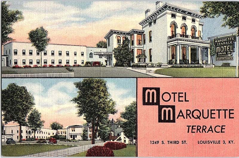 Postcard MOTEL SCENE Louisville Kentucky KY m/09 AI8113