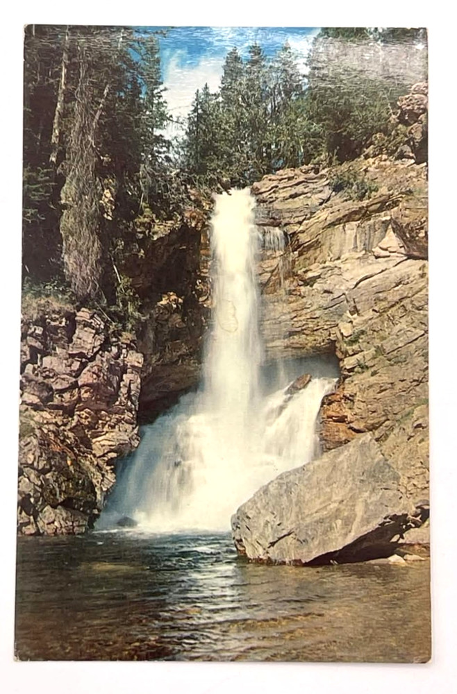 Postcard - Trick Falls, Glacier National Park - Montana