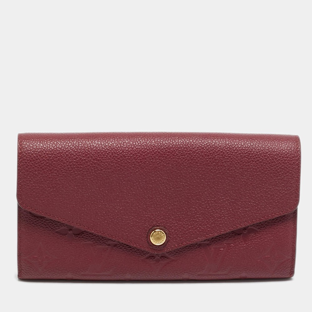 Louis Vuitton Sarah Aurore Monogram Empreinte Leather Continental Wallet