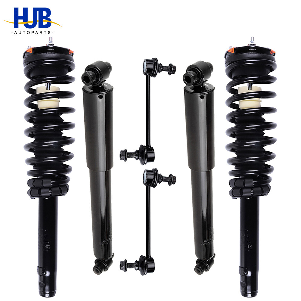 For 2010 2011 2012 Ford Fusion Front Complete Struts Rear Shocks Sway Bar Links