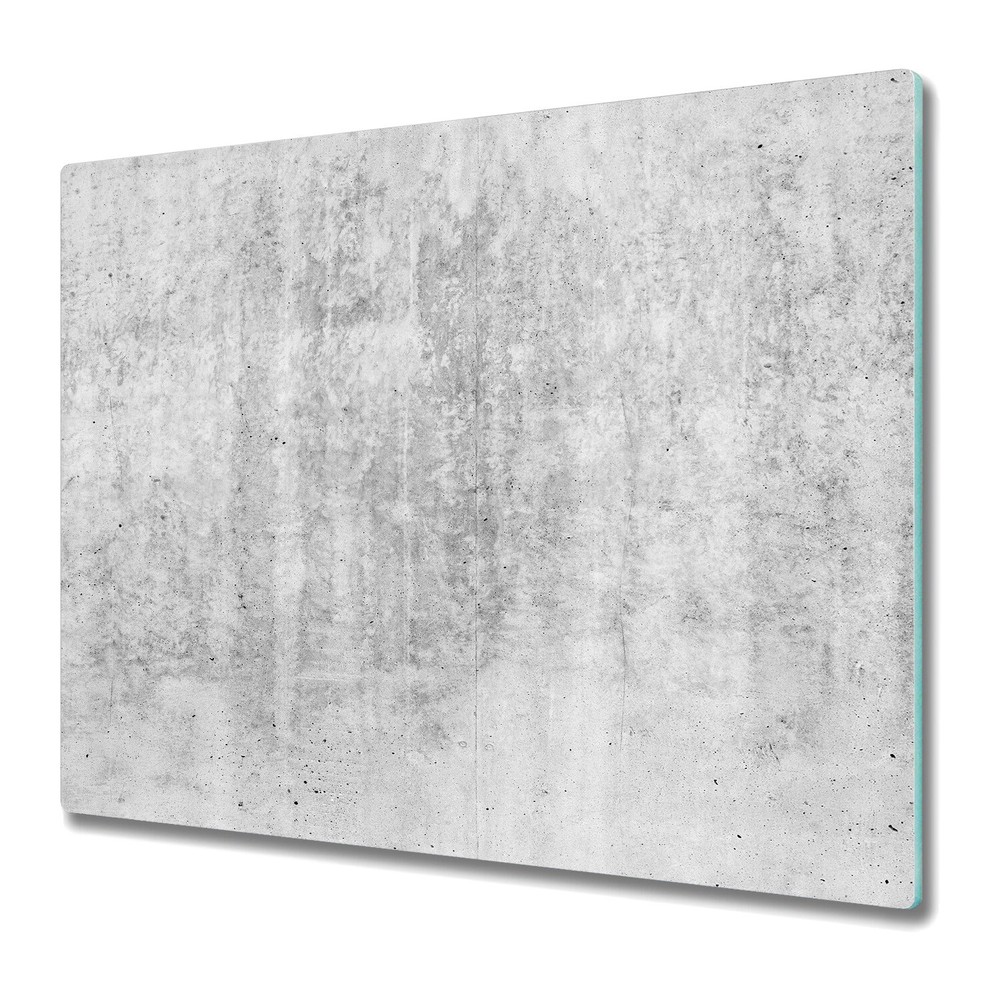 Glass Cutting Board Worktop Saver grey concrete grey 60x52