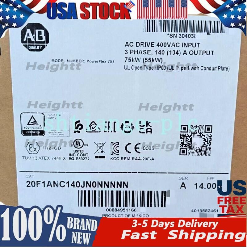 NEW 20F1ANC140JN0NNNNN PowerFlex Air Cooled 753 AC Drive