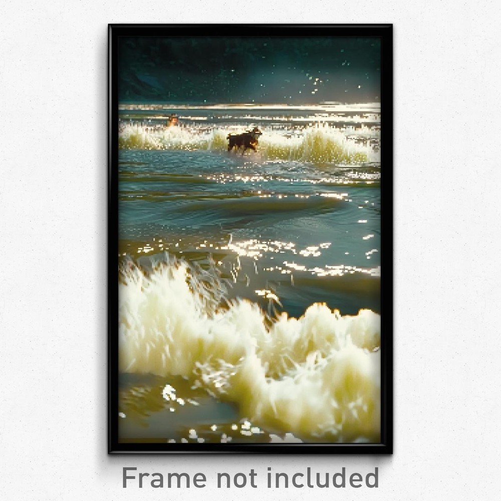 Pixel Art Poster - Rich Runoff (8 Bit Psychedelic Trippy Weird Video Game Print)