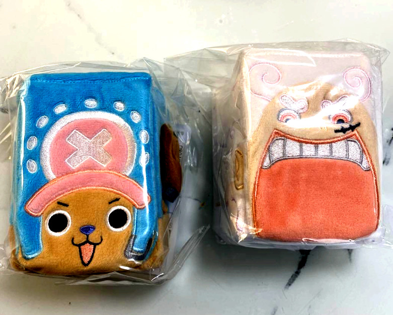 One Piece Card Game Deck Box Case Plush Ichiban Kuji E Prize Chopper & Luffy JP