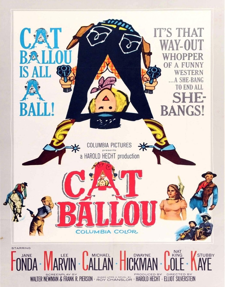 Decoration Poster.Home room art.Interior design.Cat Ballou.Jane Fonda film.7292