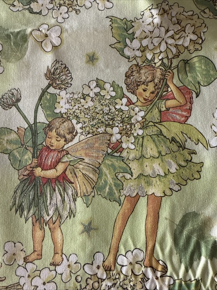 Morning Fairy Garden Flower Fairies Cotton Fabric M Miller 1 Yd New DM 4221