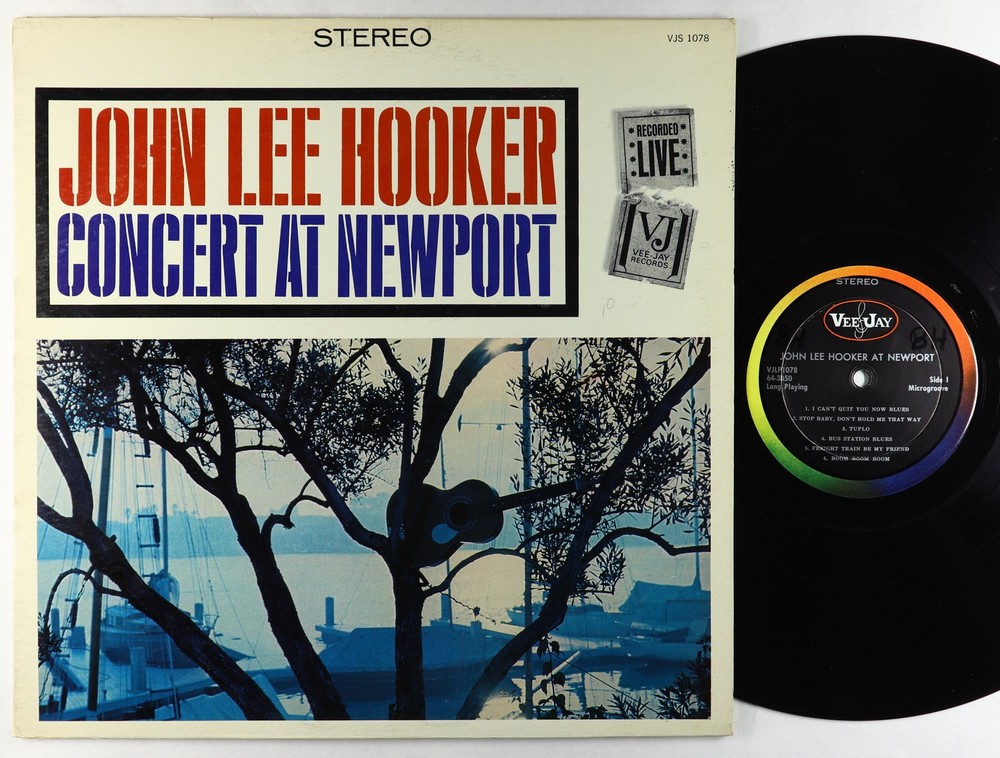 John Lee Hooker - Concert At Newport LP - Vee-Jay DG VG+
