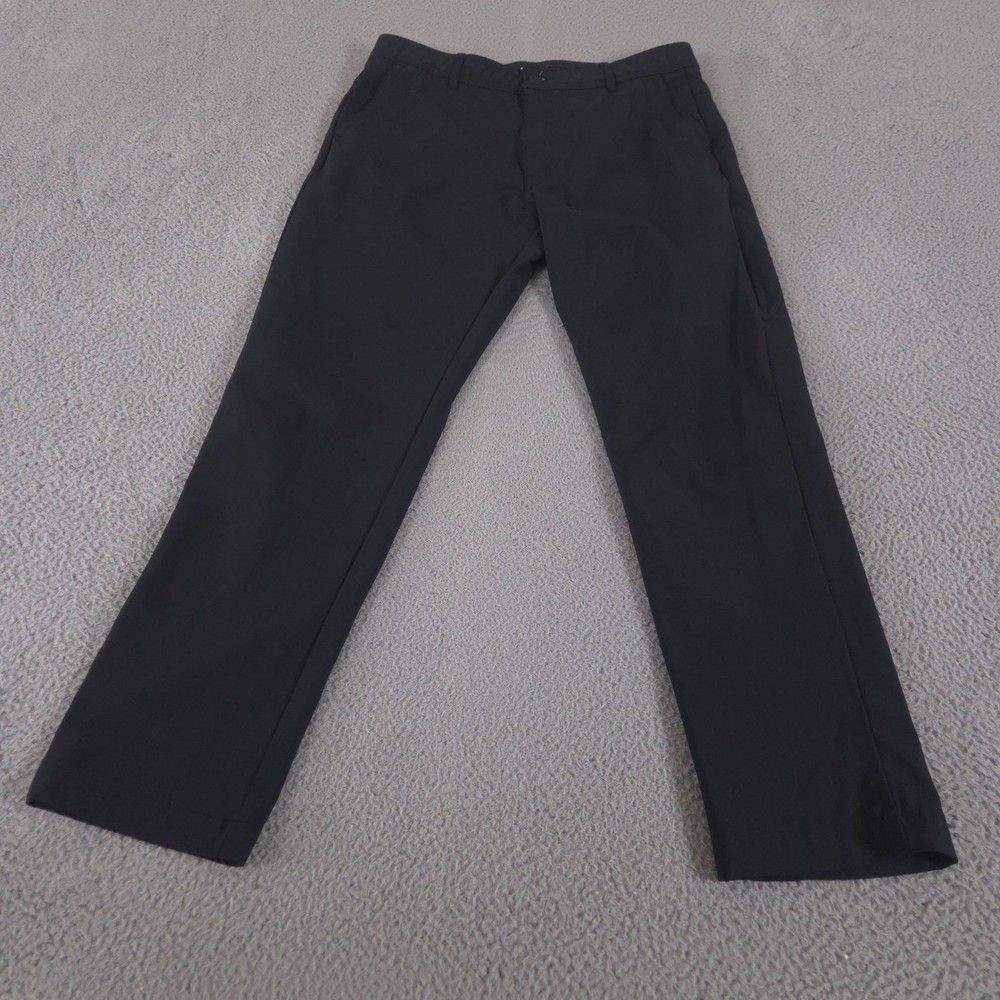 Hurley Pants Mens 34x32 Black Straight Leg Performance Stretch Chino Trousers