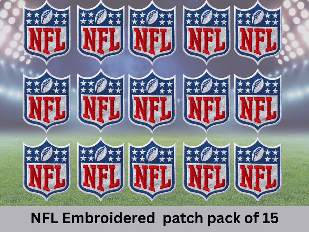 NFL Logo Football Small Collar Size Patch Embroidered Iron On 1.6