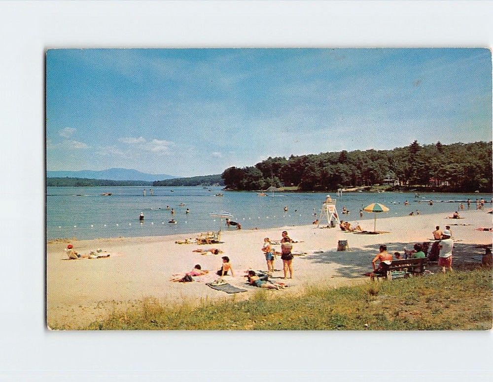Postcard Weirs Beach And Endicott Rock Lake Winnipesaukee Laconia USA