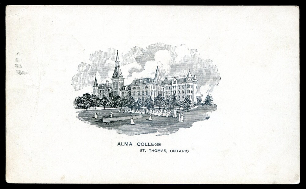 ST. THOMAS Ontario Postcard 1905 Alma College