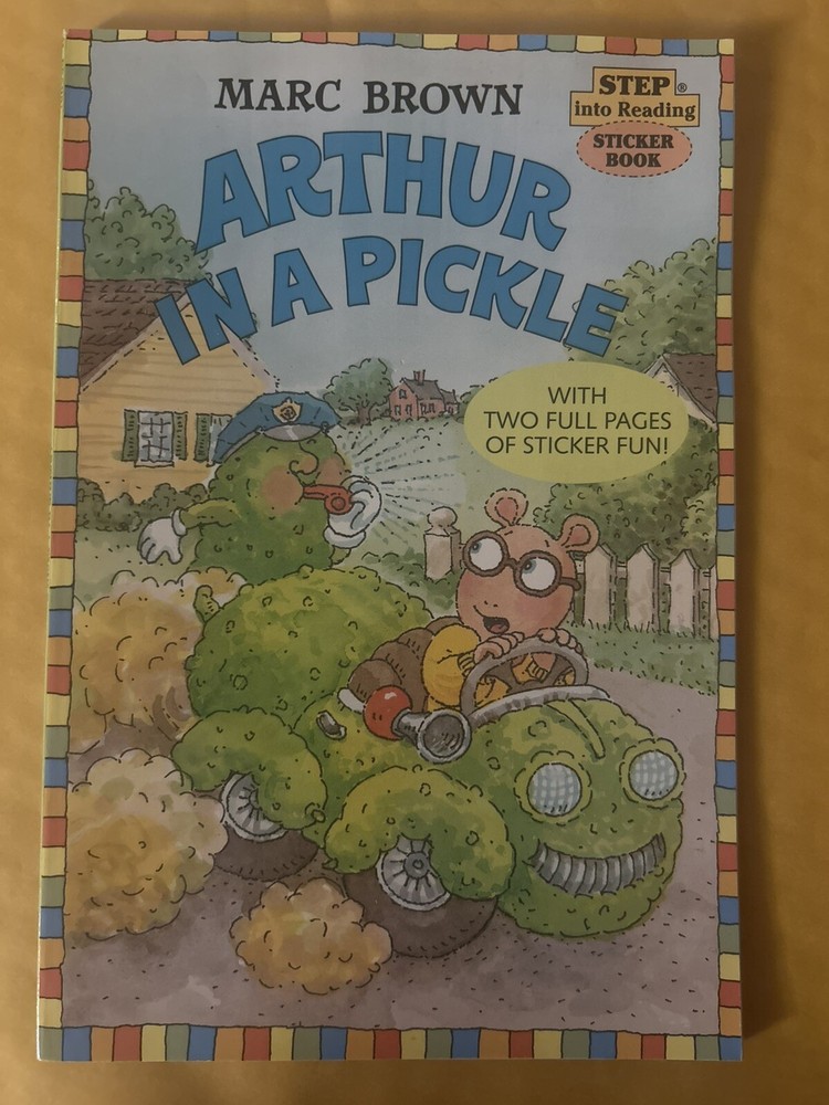 1999 Arthur In a Pickle Stickers Intact Marc Brown Great Condition