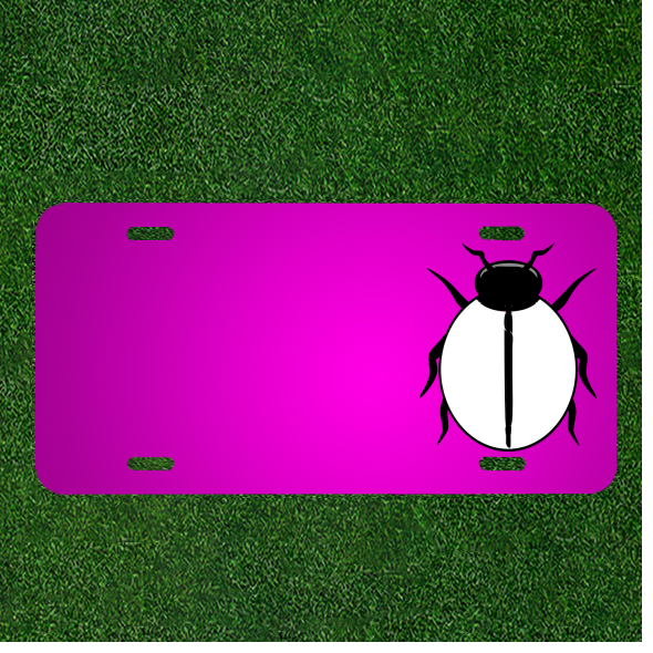 Custom Personalized Ladybug Car License Plate with Your Name Added