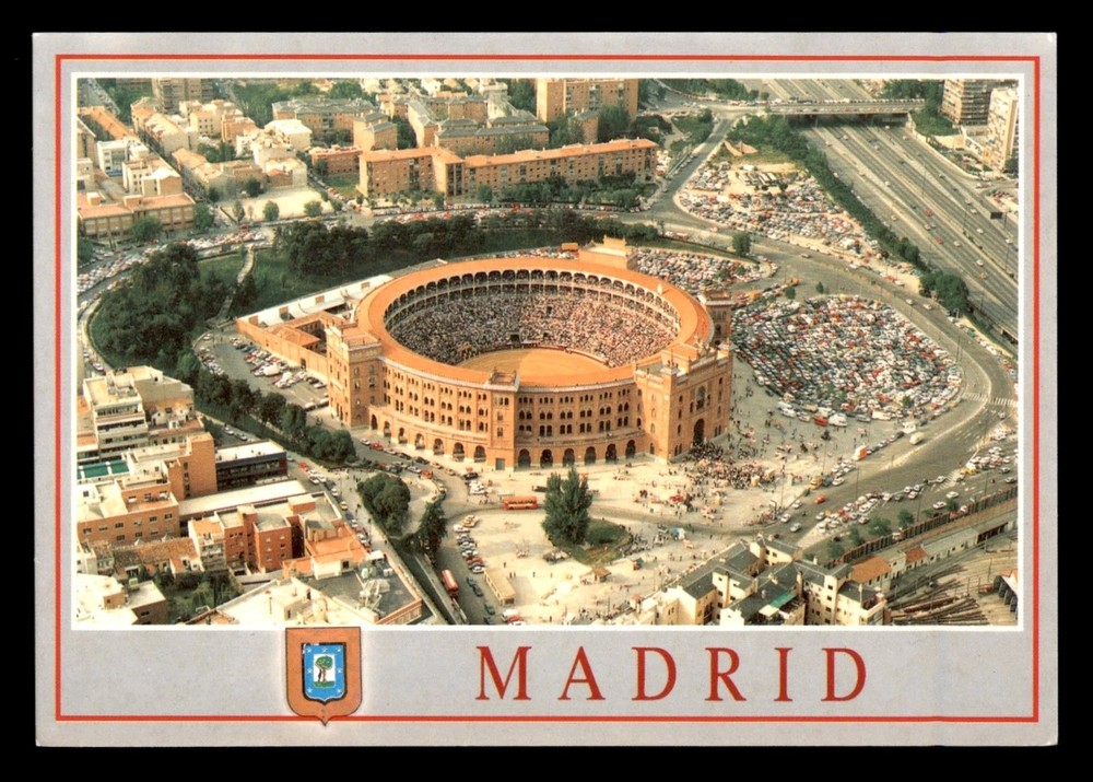Madrid Las Ventas Bullring Barcelona Spain Vintage UNP Postcard