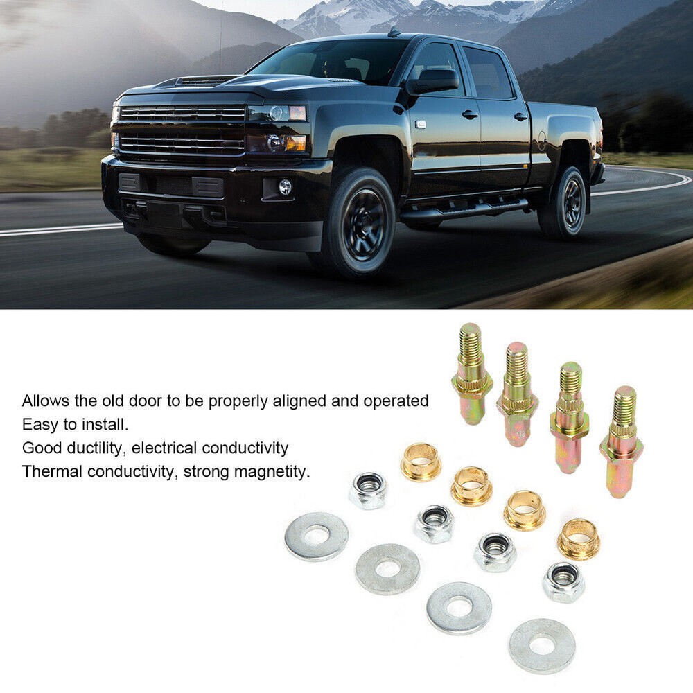 Door Hinge Pin Bushing Repair Kit Fit for Chevy Silverado /GMC Sierra 1999-2007