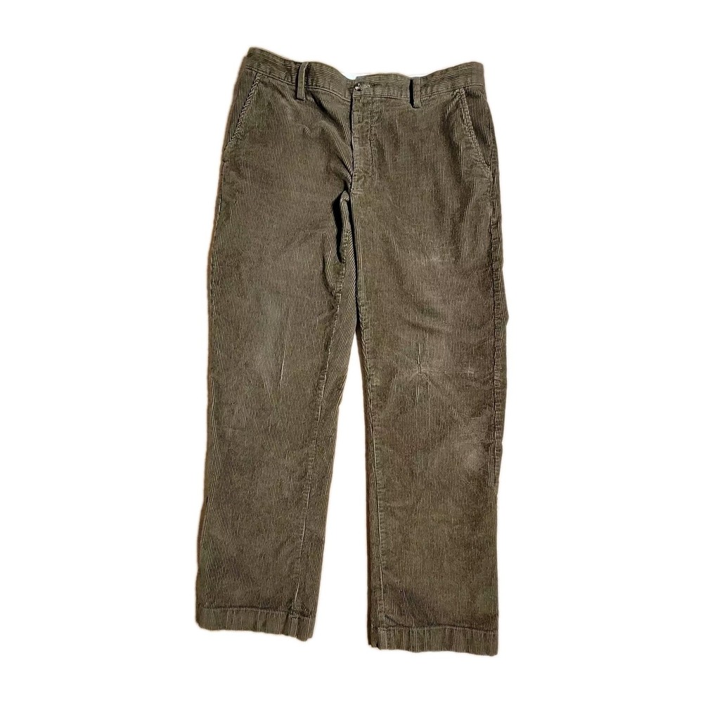 LL Bean Pants  Trousers Mens Corduroy Wale 34x30 Brown Cotton Casual