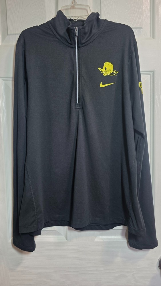 Nike Dri-Fit Oregon Ducks Running Pullover XL Wmn’s  1/2 Zip Long Sleeve Shirt