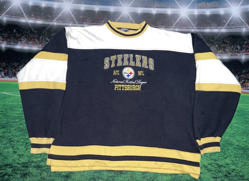 Vintage Pro Player Pittsburgh Steelers Sweatshirt Mens Sz 2XL Preowned