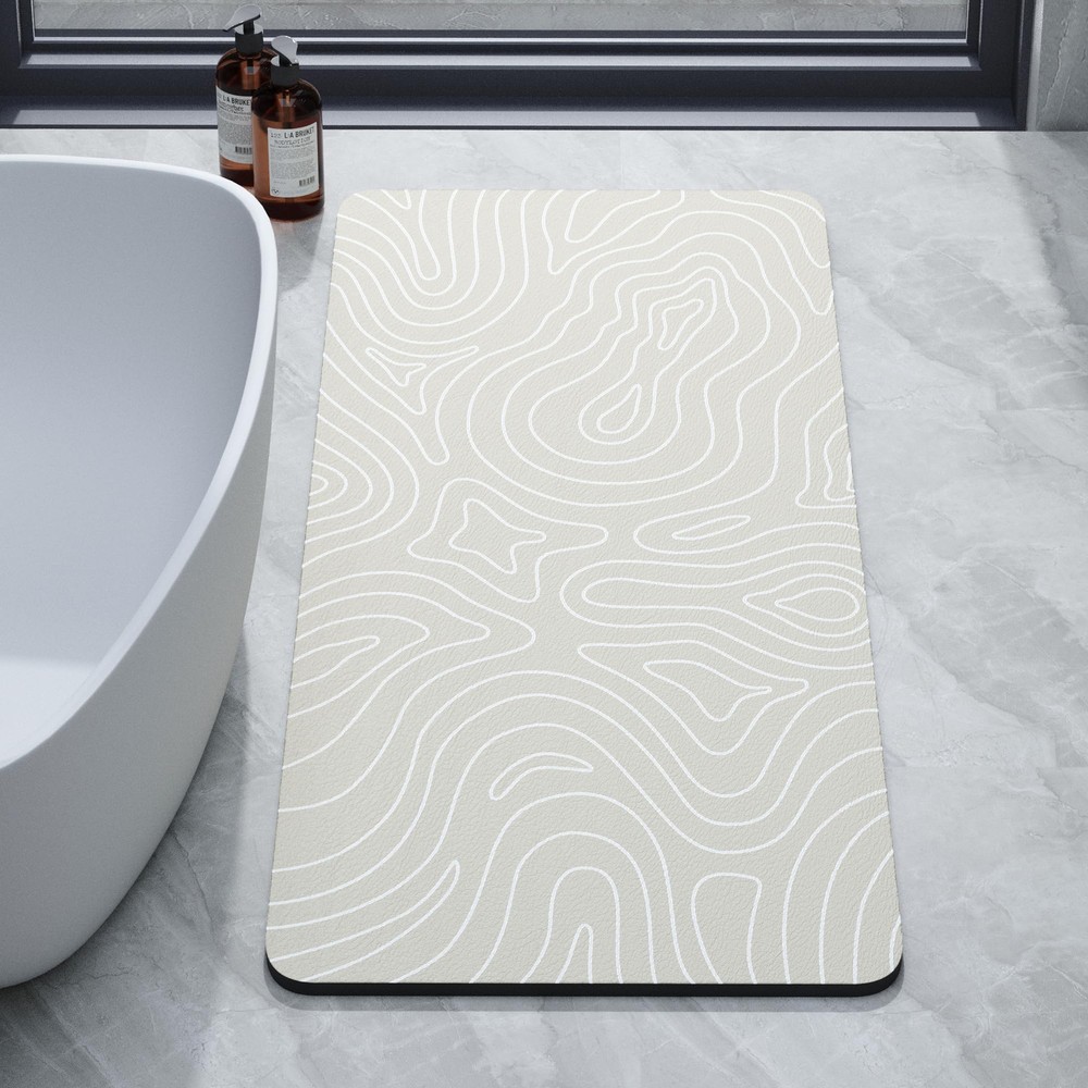 Super Absorbent Quick-Dry Non-Slip Washable Bath Mat for Bathrooms