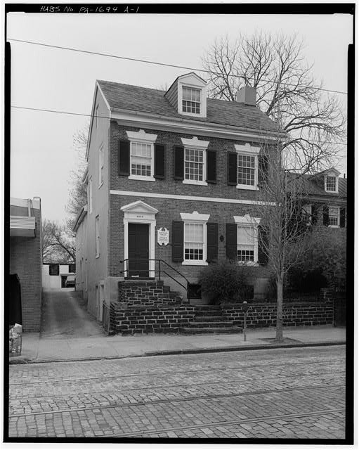 Photo:Philadelphia PA Germantown Baynton House 1900s Historic Brick House