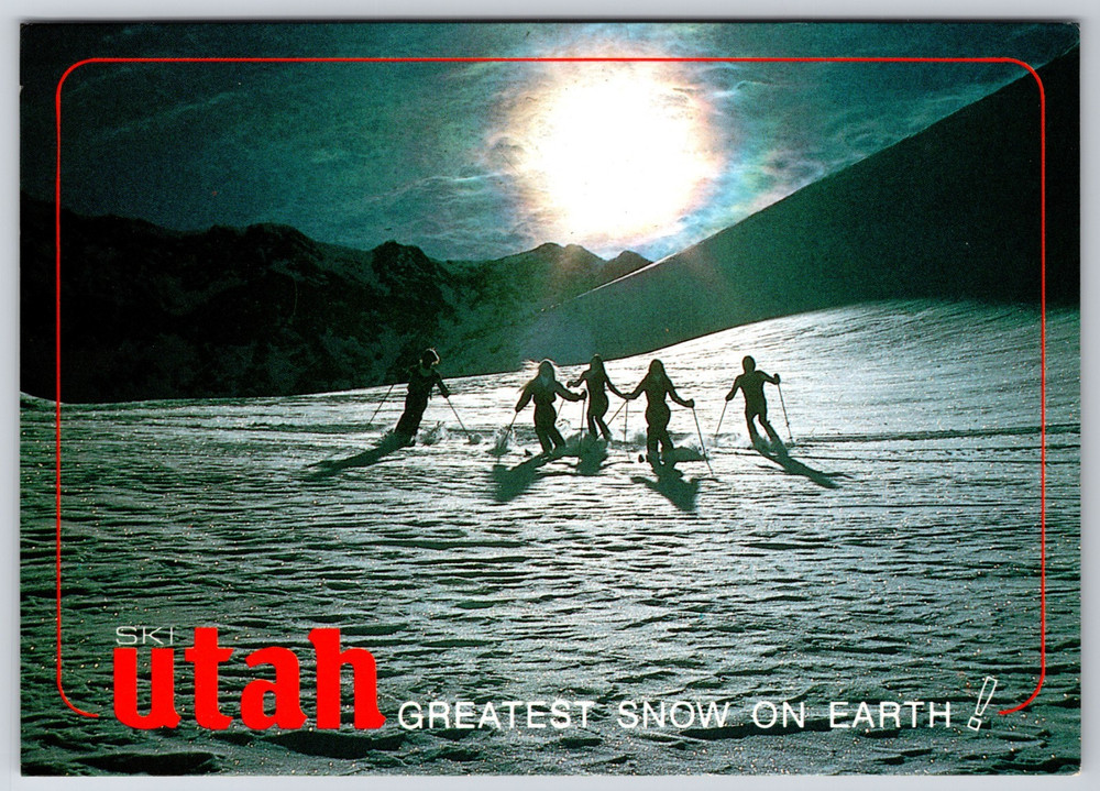 Ski Utah Greatest Snow On Earth Mountain West Prints Continental Postcard