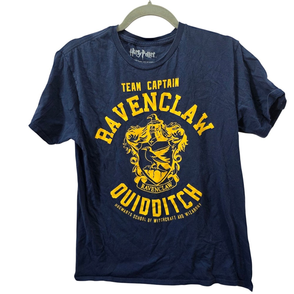 Harry Potter Ravenclaw Quidditch Graphic Tee Shirt Blue Adult Large Hogwarts