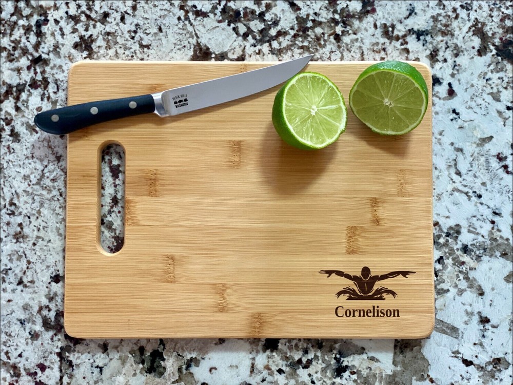 Swim Team Cutting Board | Swimmer Charcuterie Board | Custom Serving Tray |