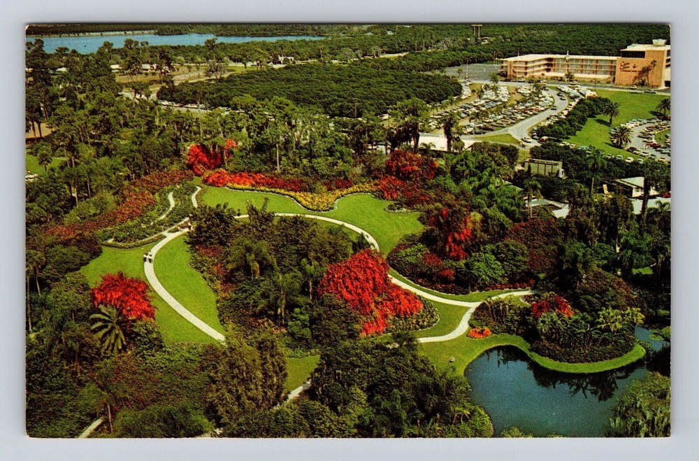 Cypress Gardens FL-Florida, Aerial Scene Of Sheraton Motor Inn Vintage Postcard