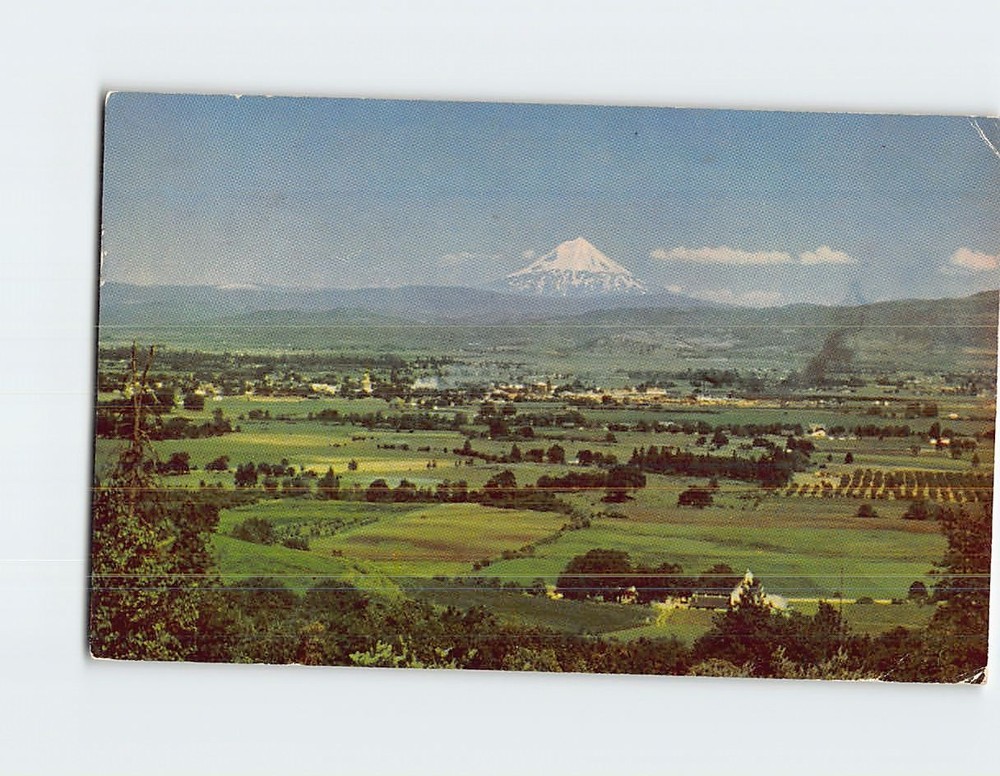 Postcard Rogue River Valley and Mount Mt McLoughlin Oregon USA North America