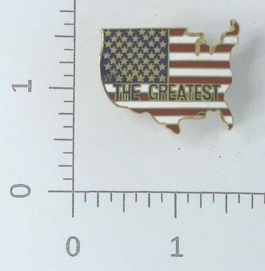 Vintage United States of America The Greatest Pin Pinback Button