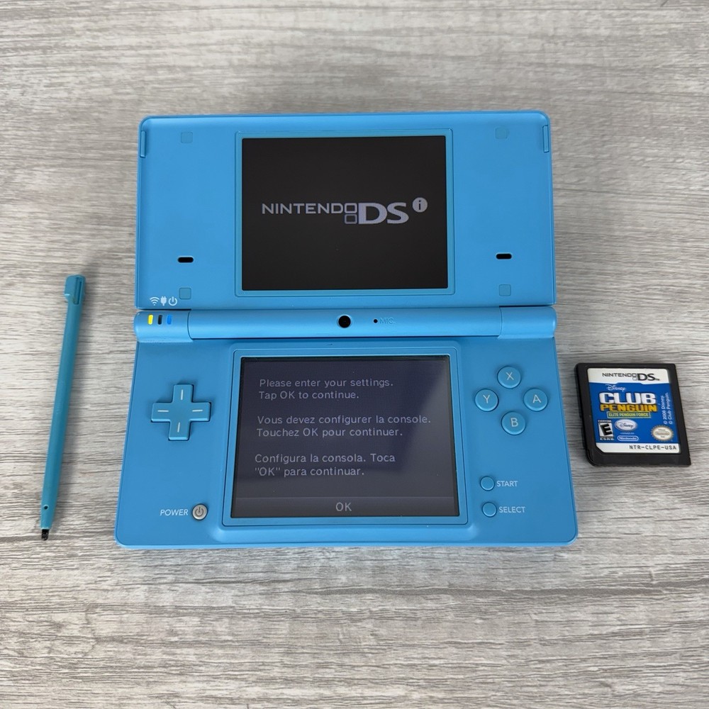 Nintendo DSi Navy Matte Blue Handheld Handheld Console System TWL-001 Tested