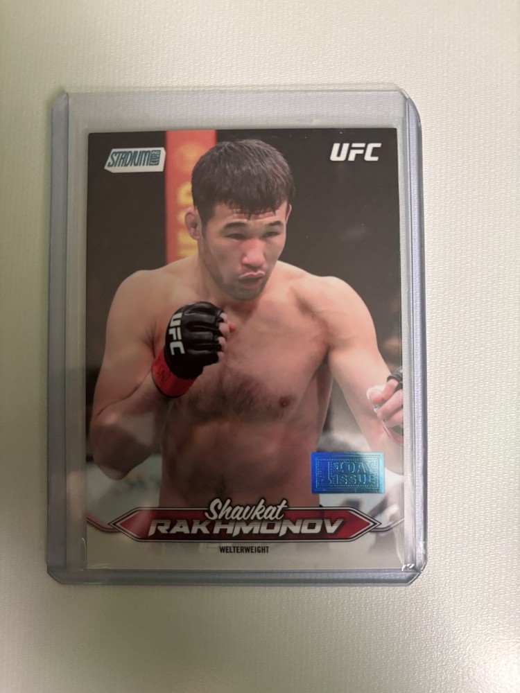Shavkat Rakhmonov 2025 TOPPS UFC STADIUM CLUB 1ST DAY ISSUE STAMP SSP