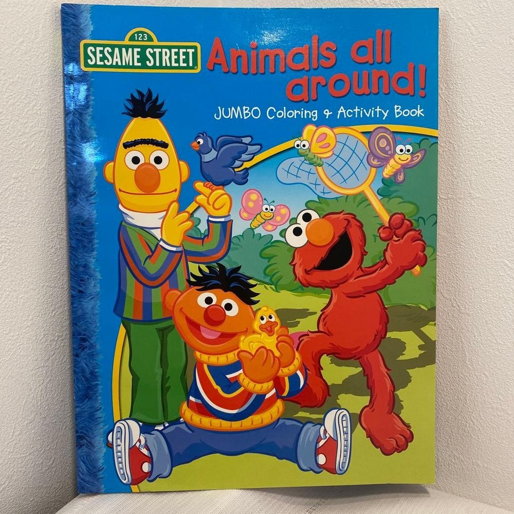 Sesame Street Animals All Around Jumbo Coloring Activity Book