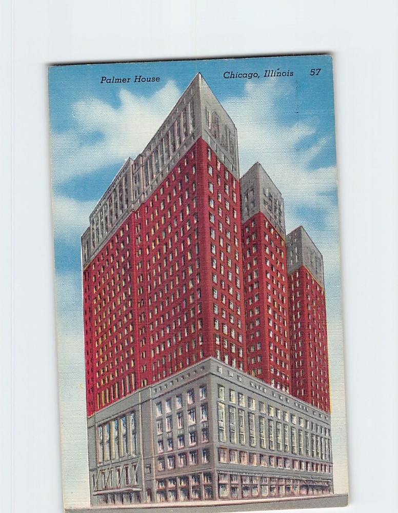 Postcard Palmer House Chicago Illinois USA