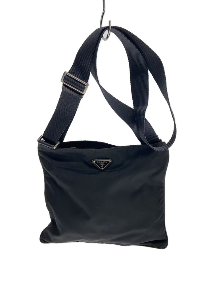 Prada Black Nylon Shoulder Bag From Japan Authentic