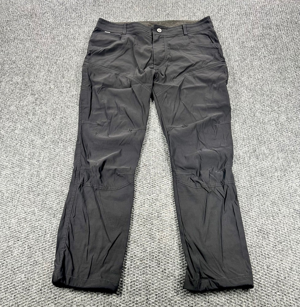 Kuhl Renegade Pants Men 36x30 Black Lightweight Hiking Born In The Mountains