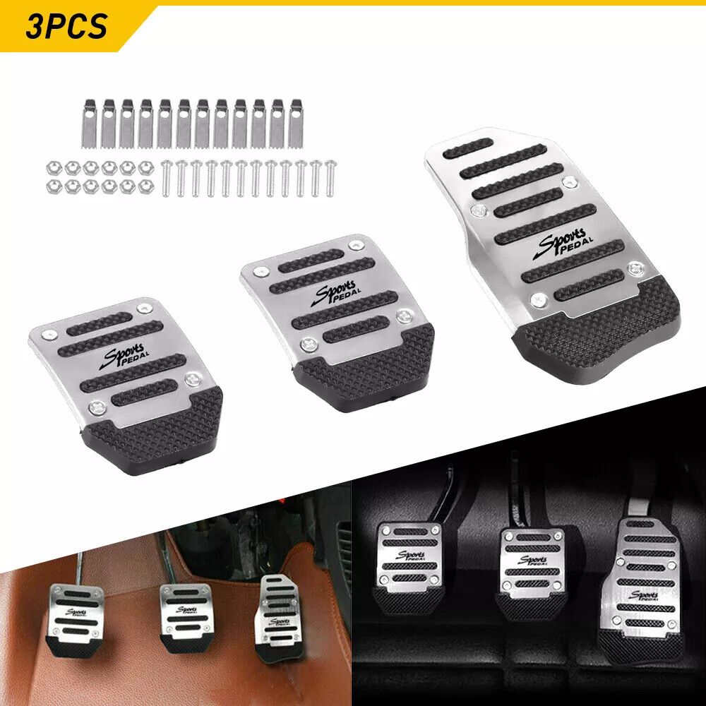 Non-slip universal car gas brake pedal cover set manual