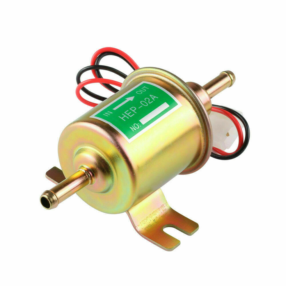 24V Electric Fuel Pump 4-7PSI Inline Low Pressure Gas Diesel HEP-02A Universal