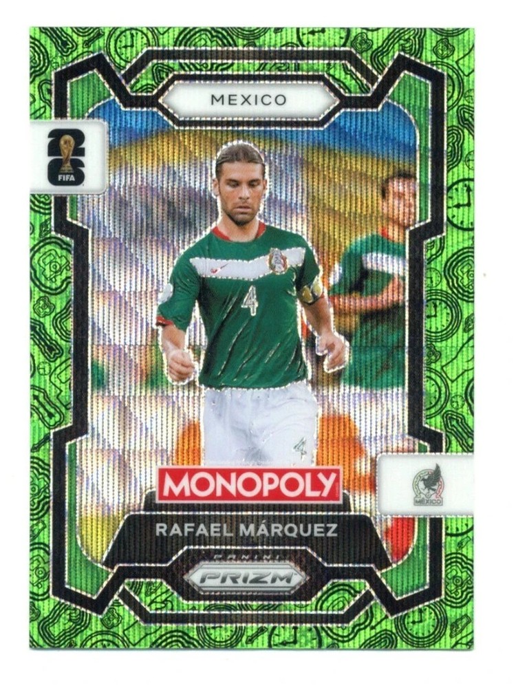 2026 Panini Prizm Monopoly FIFA World Cup #57 Rafael Marquez Mexico Green Wave