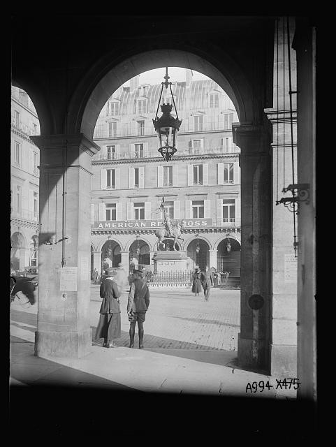 Photo:Paris France Place de Rivoli American Red Cross Headquarters 1919