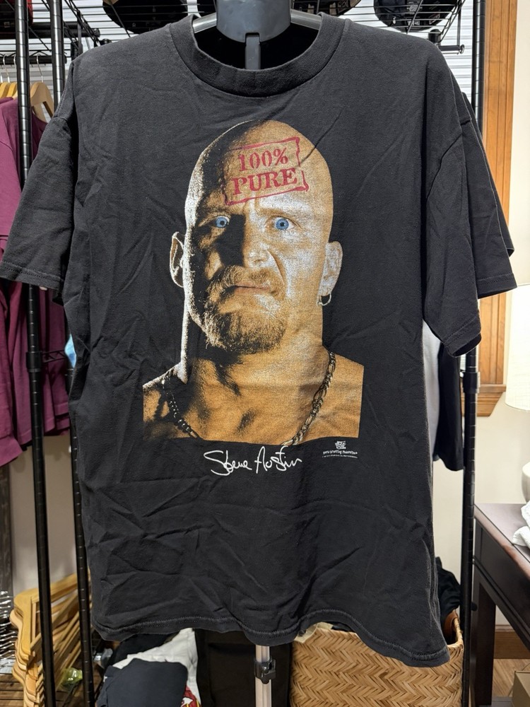 Vintage 1998 WWF “Stone Cold” Steve Austin “100% Pure” T-Shirt XL Tultex