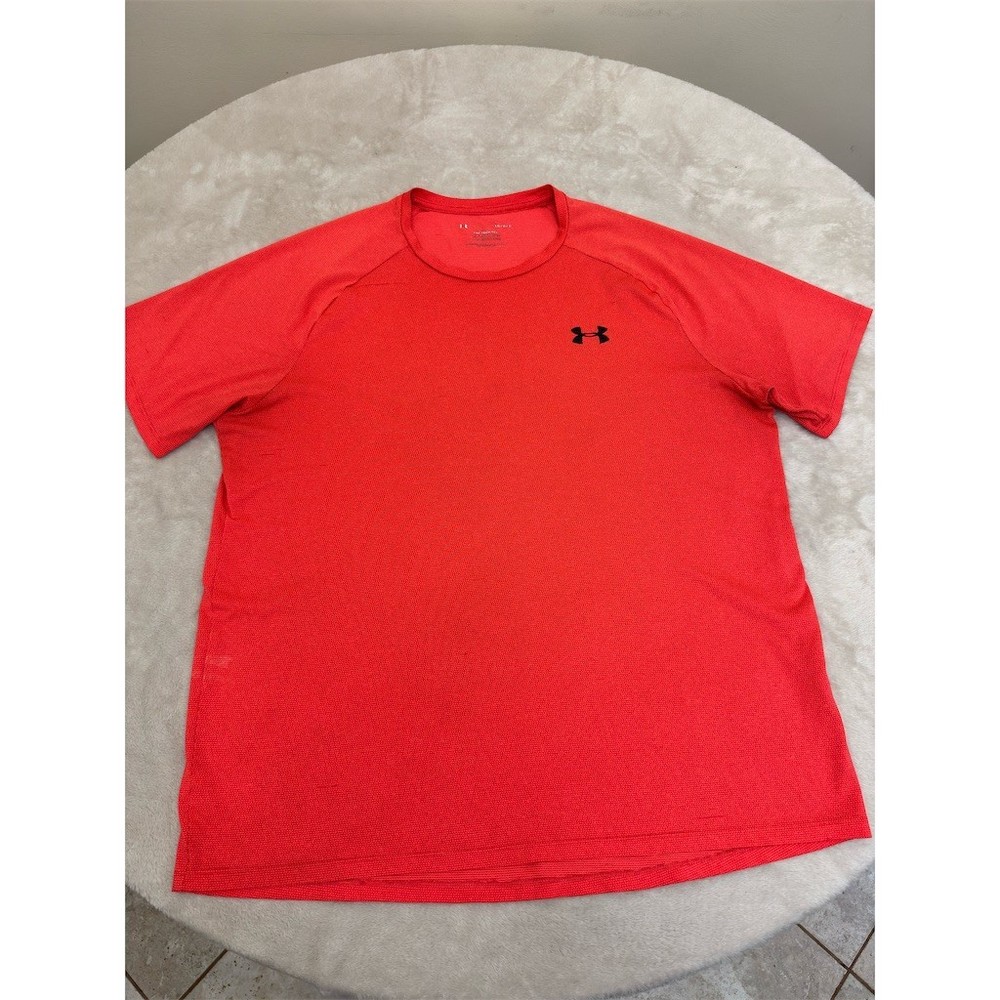Under Armour UA Tech Tee Men's L Red Short Sleeve Crew Neck Athletic