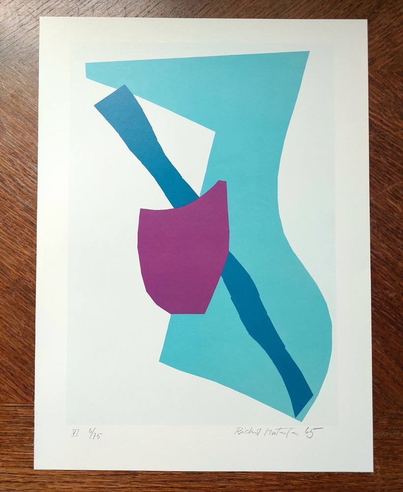 Richard MORTENSEN Offset lithograph in color, 1980, signed in print