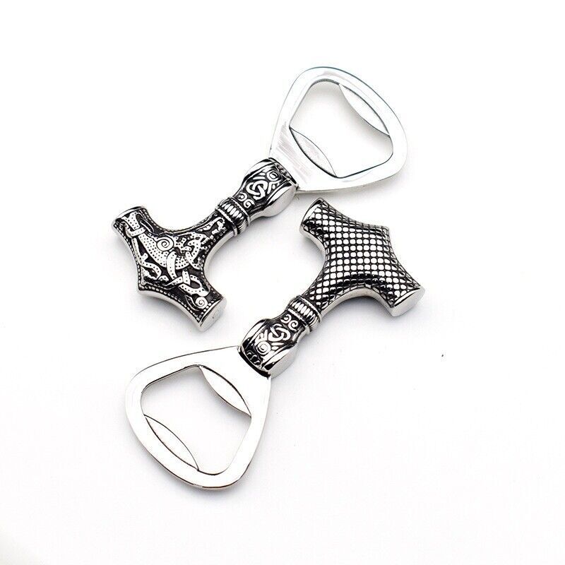 Stainless Steel Beer Bottle Opener Drop-resistant Raytheon Hammer Design Style