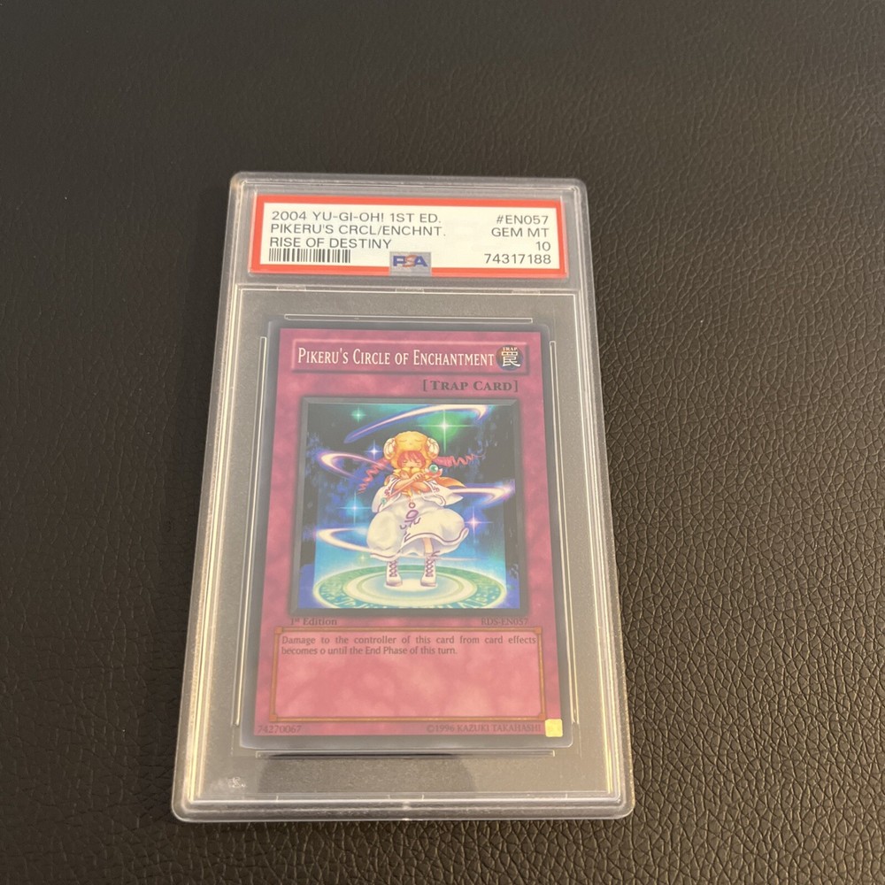 Yugioh Pikeru Circle of Enchantment GEM MT PSA 10 1st Edition Rise of Destiny EN057