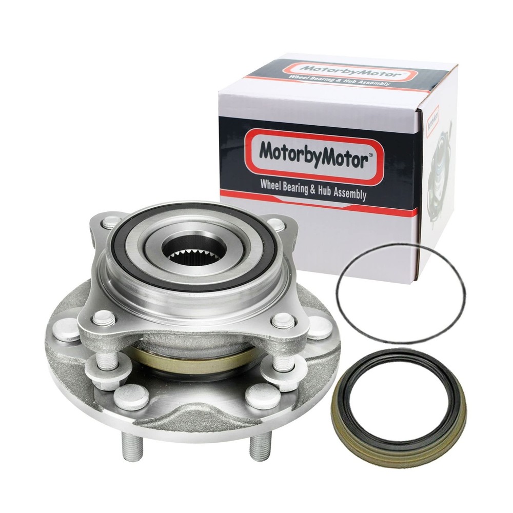 MotorbyMotor 950-001 Front Wheel Bearing and Hub Assembly 4WD with 6 Lugs fit...