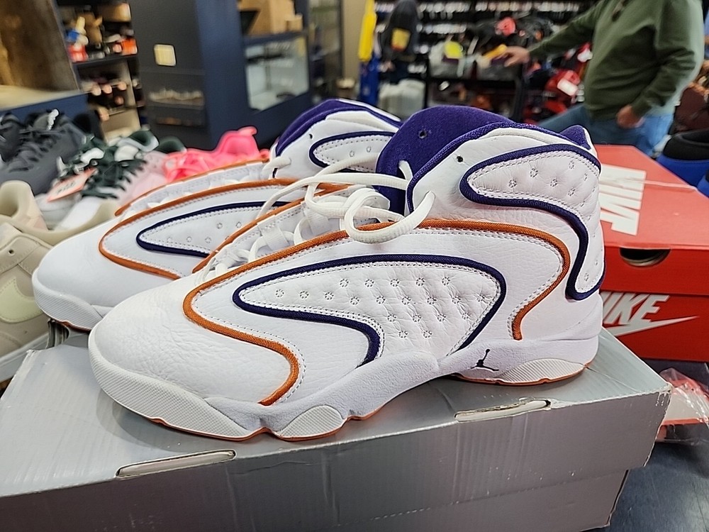 Nike Air Jordan OG Pheonix Suns White Orange Purple CW0907 101 Women's Size 9