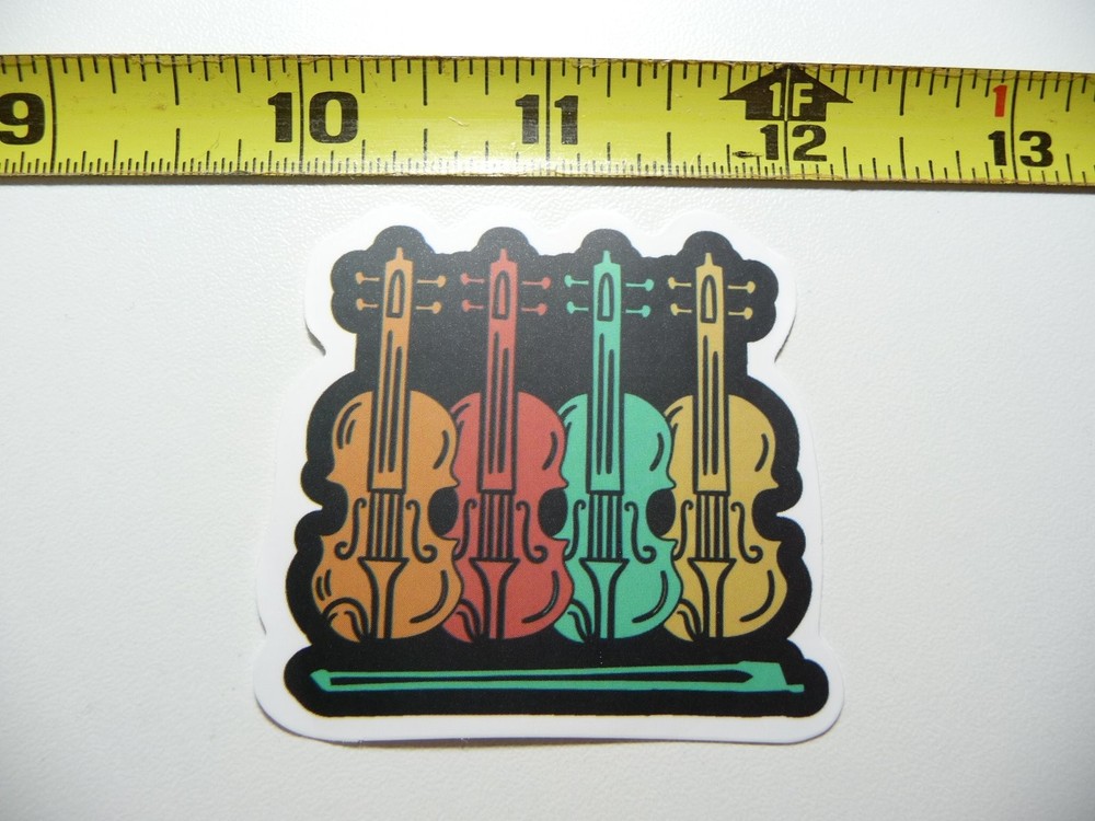 Violin Fiddle Music Decal Sticker for Band Concert Hall Musical Decor